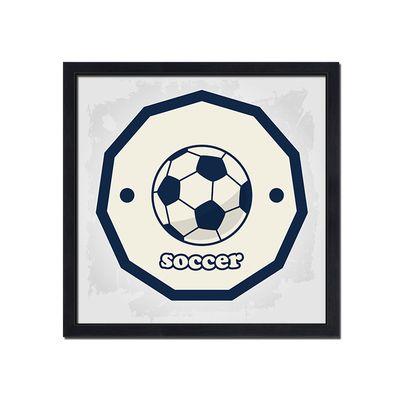 足球创意个性标志组合装饰画有框画客餐厅咖啡厅酒吧壁挂画男孩房