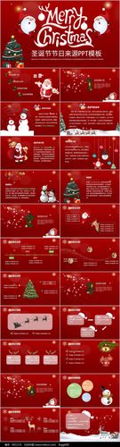 圣诞节节日来源ppt模板
