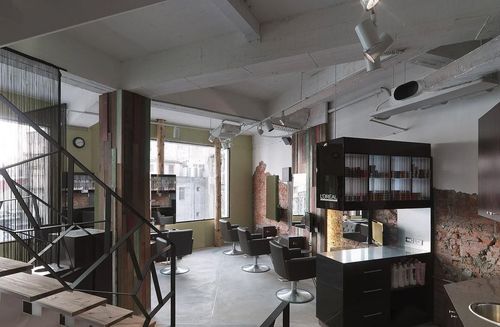 美发店隔断效果图