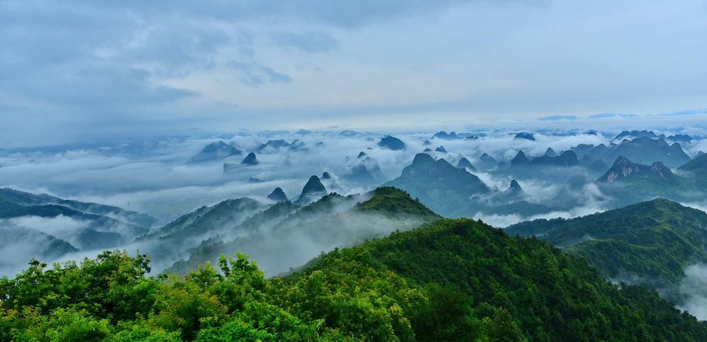 【水墨丹青尧山云海摄影图片】桂林市尧山风光摄影_云祥_太平洋电脑网