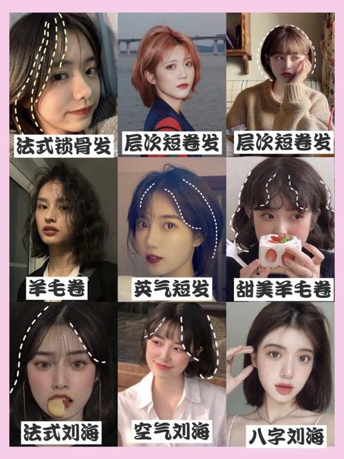头小脸小的妹子要怎么打造发型,八字刘海一定要试试