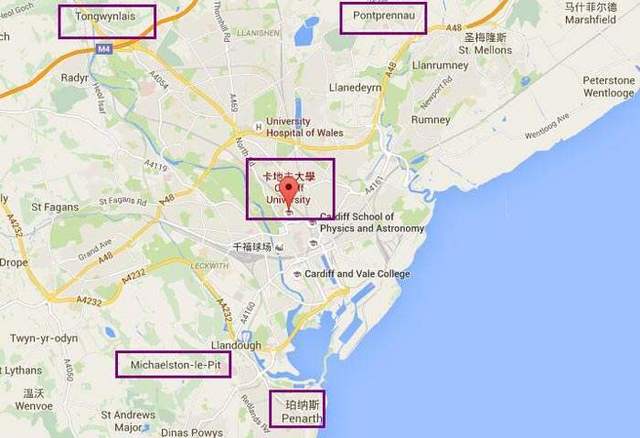 卡迪夫大学地理位置 卡迪夫大学位于威尔士首府加迪夫(cardiff) 数据