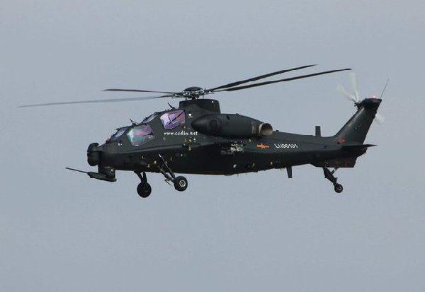 资料图:武直十武装直升机.