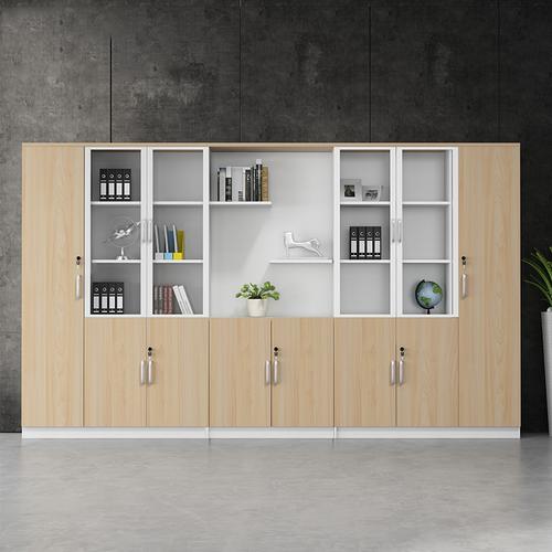 柜子文件柜木质资料档案柜办公室带锁高柜储物柜展示