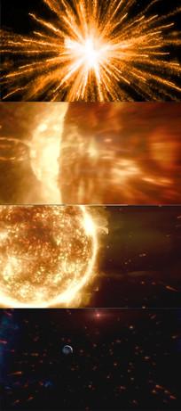 震撼的太阳系爆炸视频