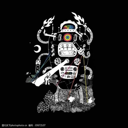 关键词:印花矢量图免费下载 服装图案 管道 机器人 免费下载 人物