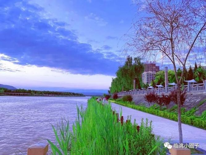 临洮洮河沿风景好美!
