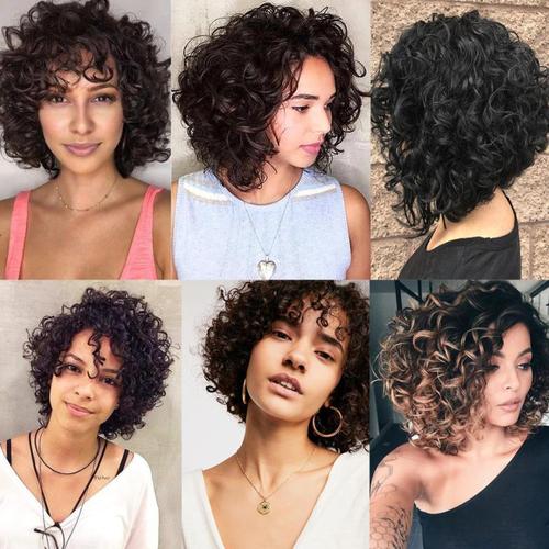 亚马逊新品欧美流行假发蓬松羊毛卷短发蓬松爆炸头卷发头套