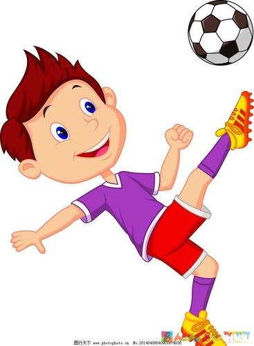 儿童足球卡通图片