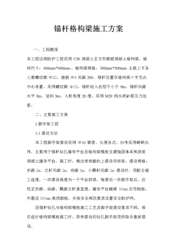 格构梁施工方案.doc