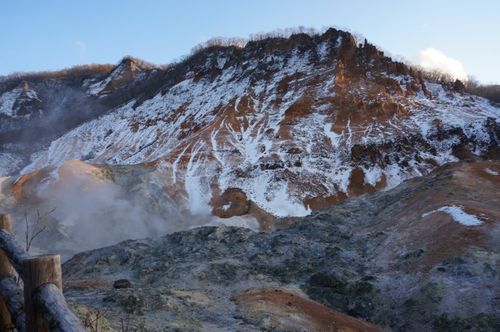日本北海道登别地狱谷