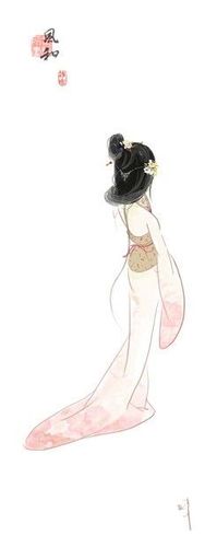 中国风绘画 汉族女子