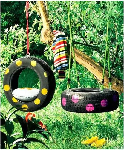 轮胎座椅摇椅花器容器创意造型定制