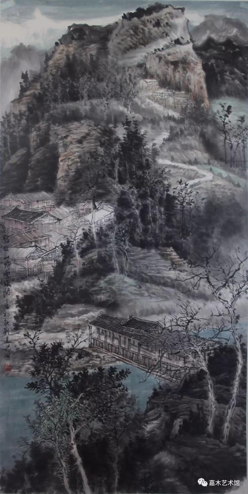 嘉木艺术馆323期 |广西职业画家刘建银山水画作品选