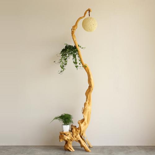 天然原木树根灯架茶艺灯根雕艺术灯架客厅阳台茶室精美落地摆件