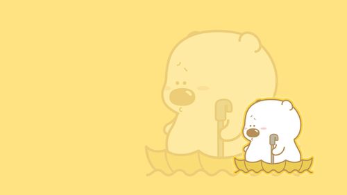 小囧熊可爱卡通电脑桌面壁纸