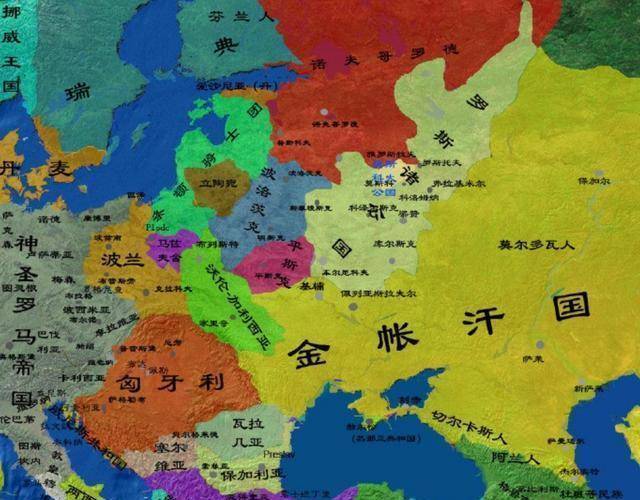 攻占梁赞,1240年攻占基辅,建立金帐汗国