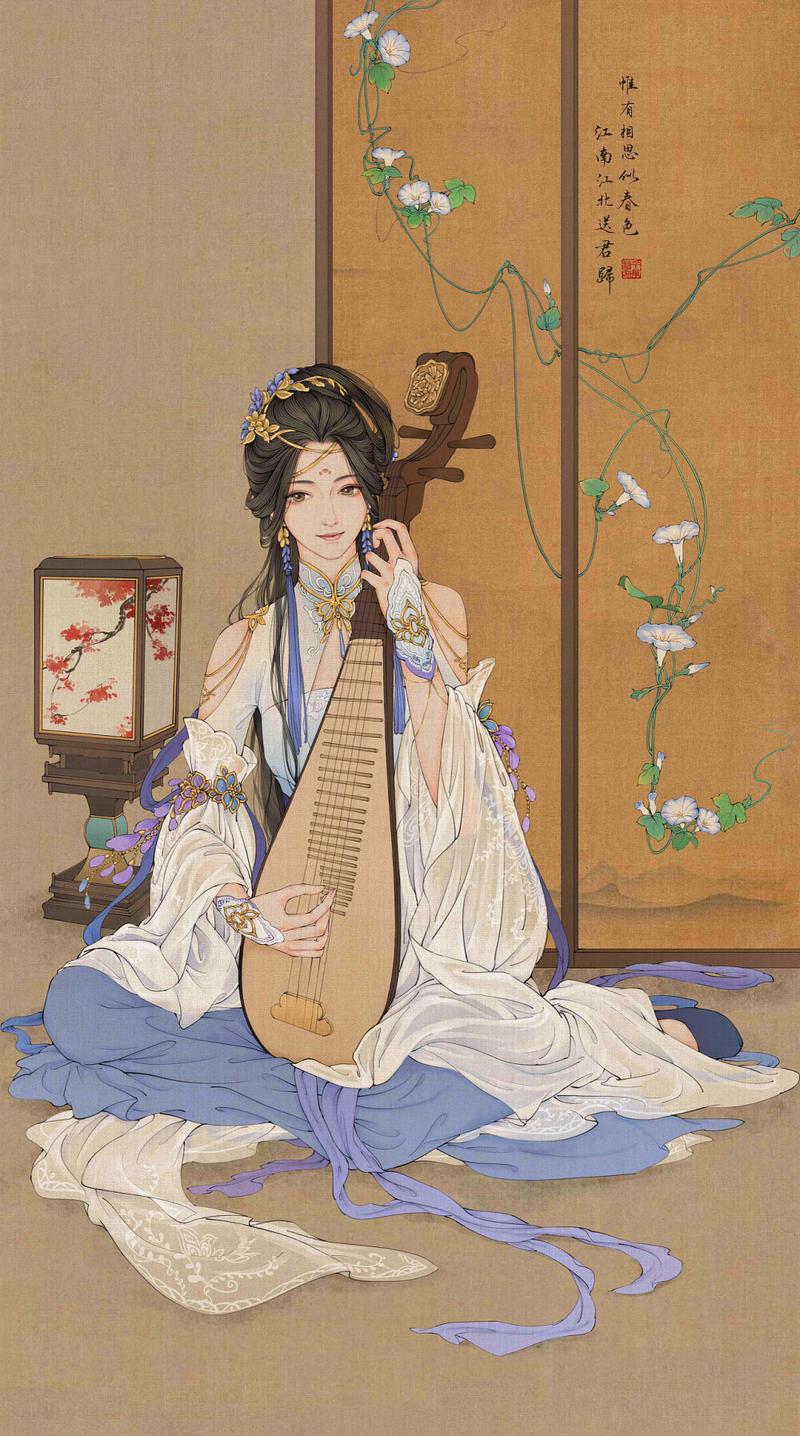 手绘插画国风美图壁纸