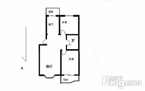 蓝水园洋房两室两厅一卫h户型,出房率90,带地上车位2个