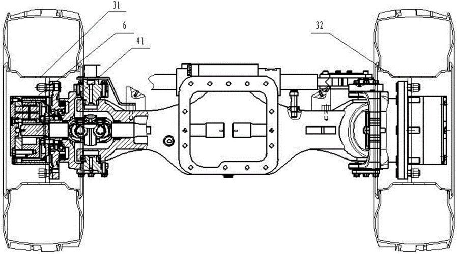 叉车后转向驱动桥总成