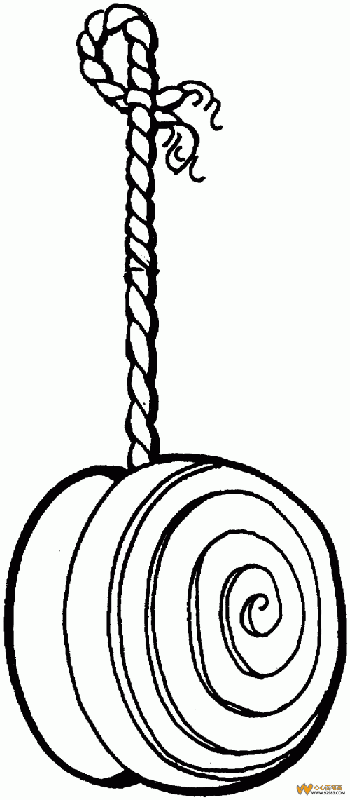 画悠悠球的简笔画