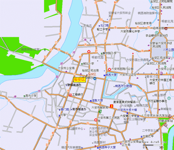 裕安区地图全图,裕安区地图高清版下载 - 8264户外.