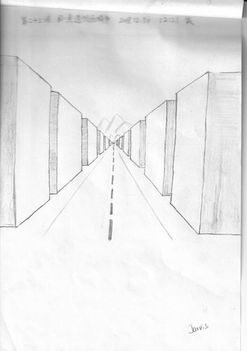 30天绘画记录(25)一点透视画城市