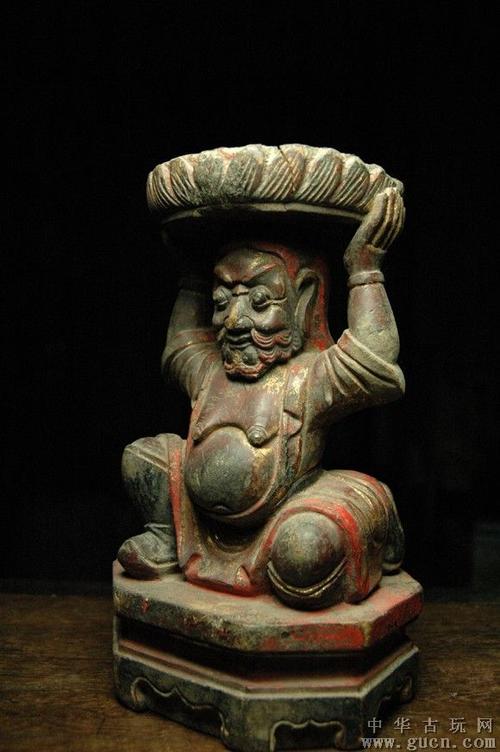 胡人献宝(木雕) - 中华古玩网 - 古董收藏,古玩收藏
