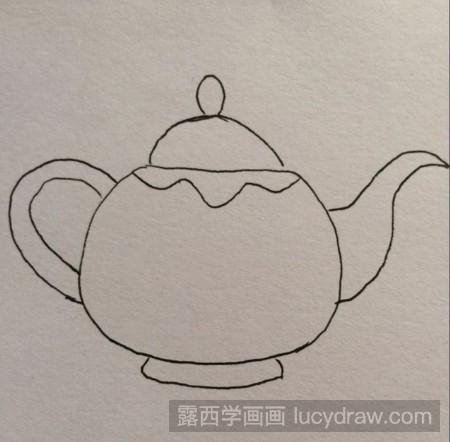 儿童画茶壶怎么画