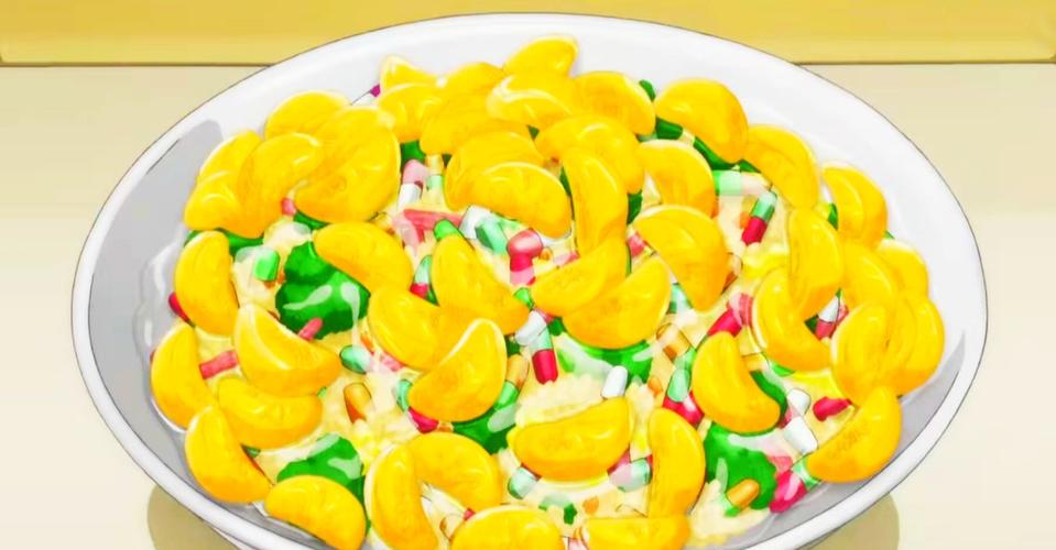 看到胶囊炒饭拌橘子,网友
