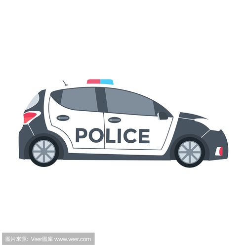 卡通警车图片大全大图_中国警车图片
