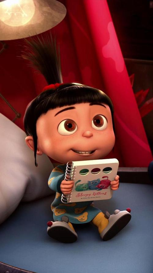谁有神偷奶爸小女儿的图片可以当手机壁纸的