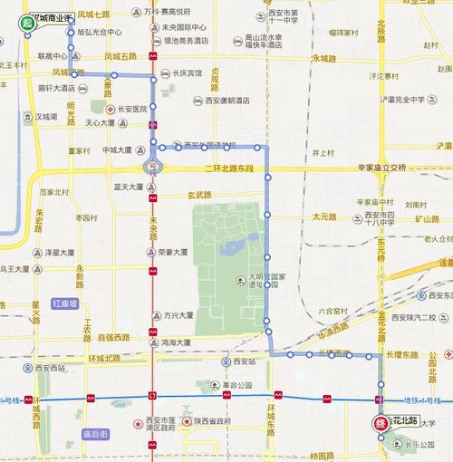 西安市209路公交车路线图