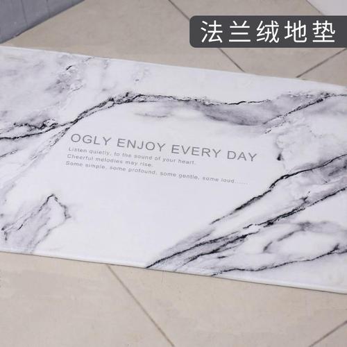 热卖北欧ins地垫大理石纹防滑垫客厅地毯门垫厨房浴室卫生间吸水脚垫