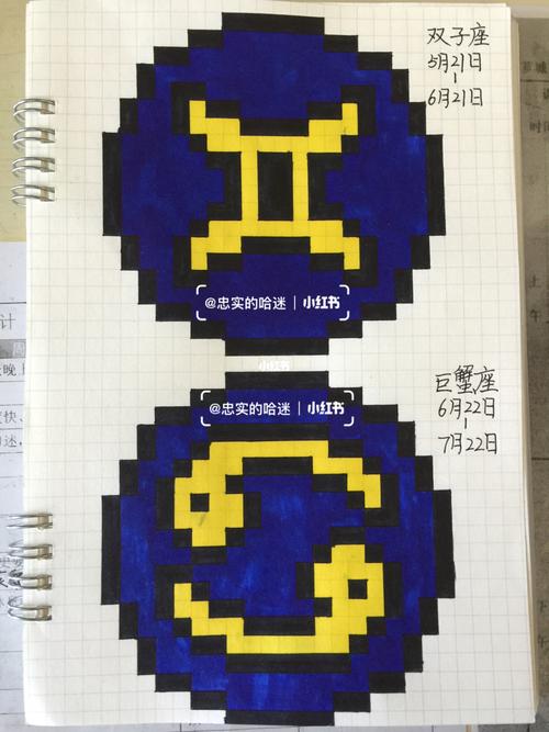 像素画 十二星座之星座7615 7715_像素画_文化_绘画