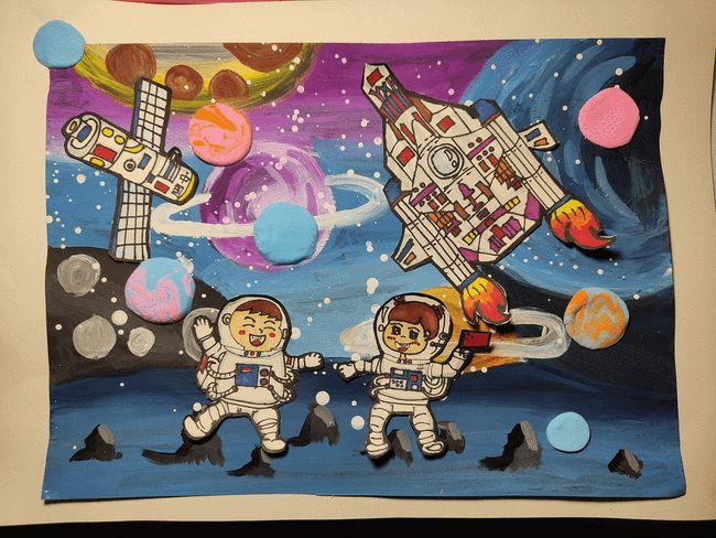 今日好绘画108丨中国空间站