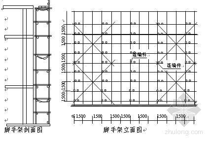 山东省某汽车站脚手架施工方案(满堂脚手架,双排落地式脚手架)