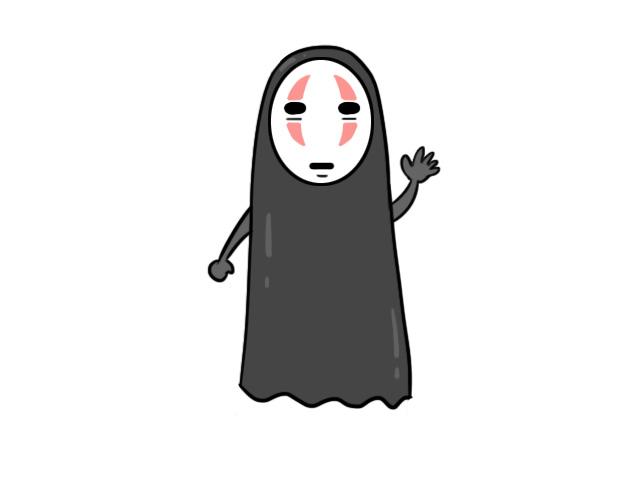 无脸男简笔画无脸男的简笔画画法