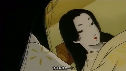 源氏物语旧版漫画,源氏为什么化妆?还有下面两个女是谁?