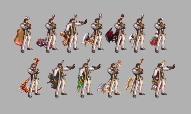 dnf勇士对决全职业绝版武器装扮展示鱼竿和雨伞都想要