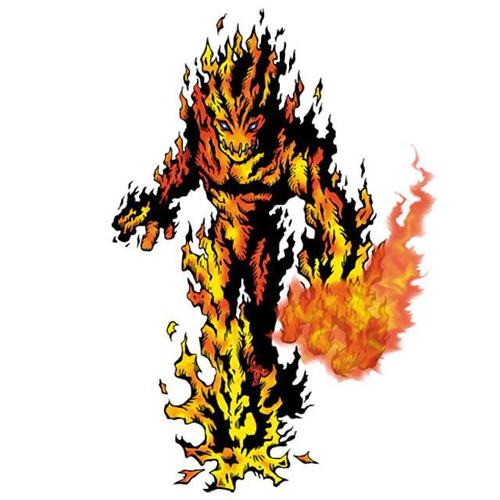 x抗体下的"火焰兽".