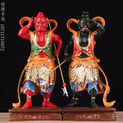 新品千里眼顺风耳神像 妈祖护法像 玻璃钢 树脂千里眼