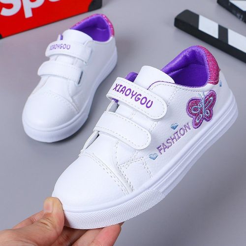 芳棋云品牌童鞋女童小白鞋2020春秋新款软底小学生儿童运动鞋子女孩软