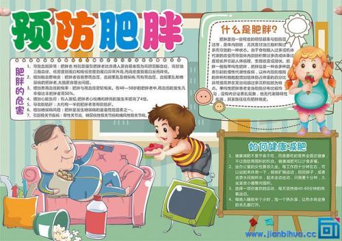 营养不良与肥胖的危害和预防手抄报 国防手抄报-蒲城