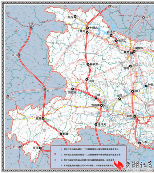 湖北省十二五规划铁路建设示意详图