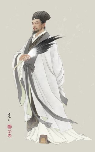 诸葛亮的简笔画彩色