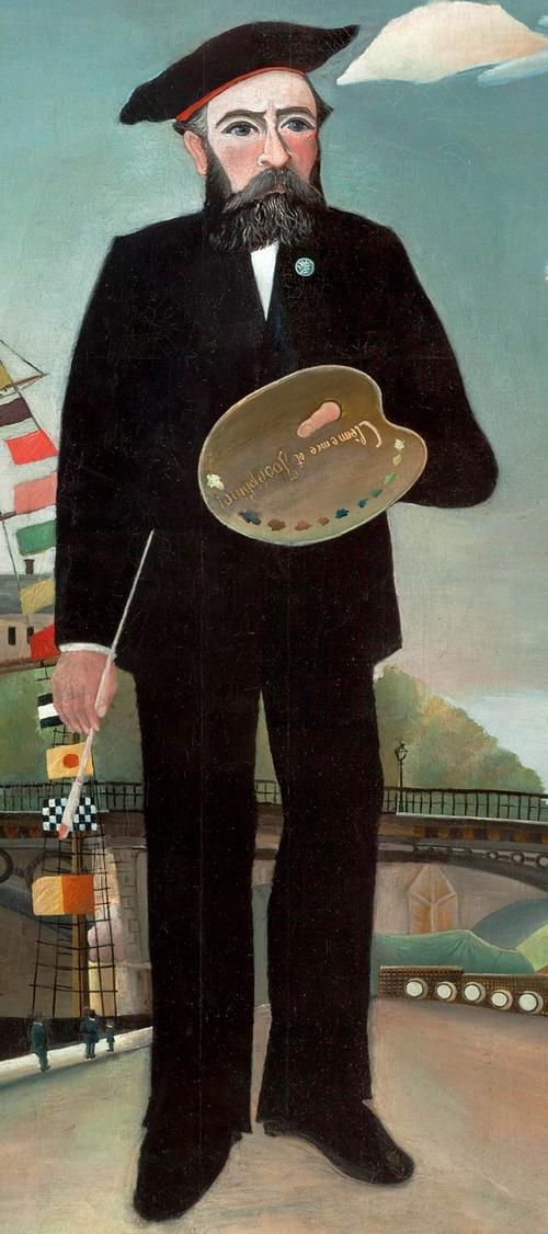 有风景的自画像myself: portrait-landscape 亨利·卢梭(henri