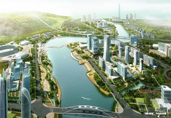 [福建]滨河现代风格城市规划设计方案文本(250余张详图)