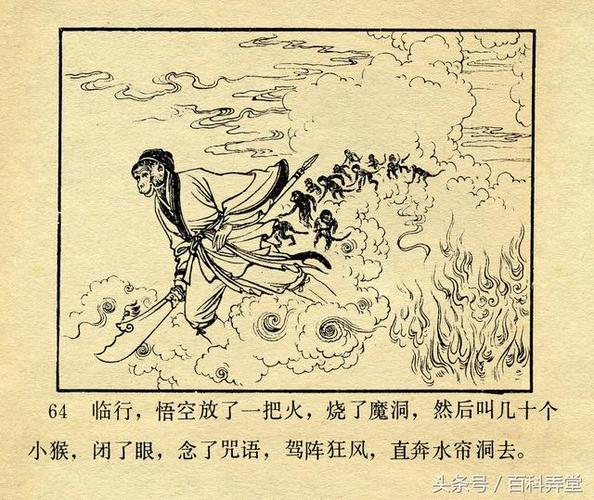 「pp连环画」冀美82经典版《西游记》之《猴王出世》张树德 绘