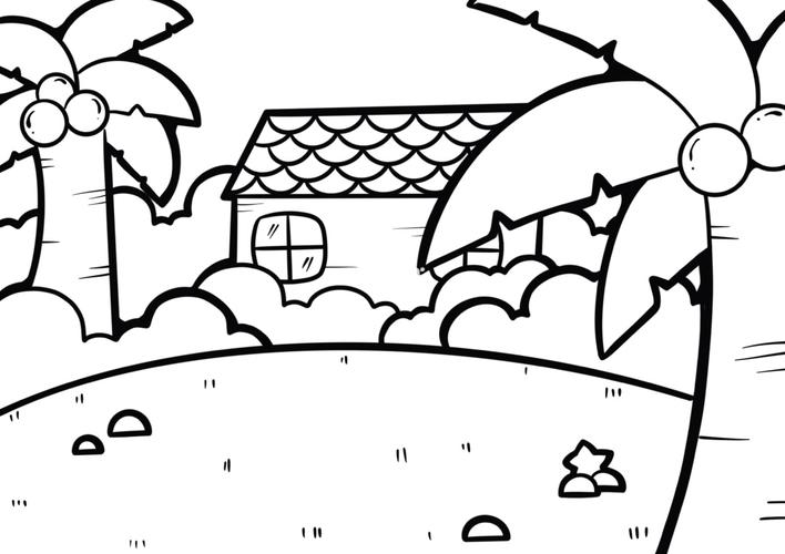 简笔画万能场景(十)_简笔画_海边_文化_绘画